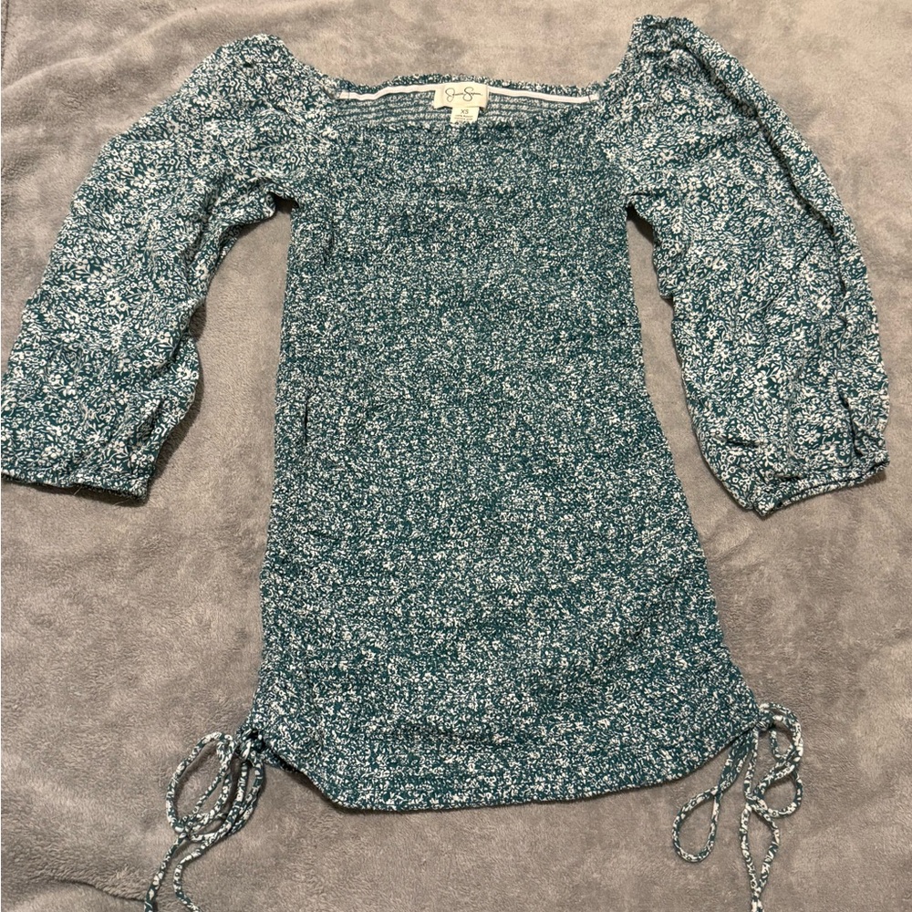 Jessica Simpson Blue Floral Mini Dress
